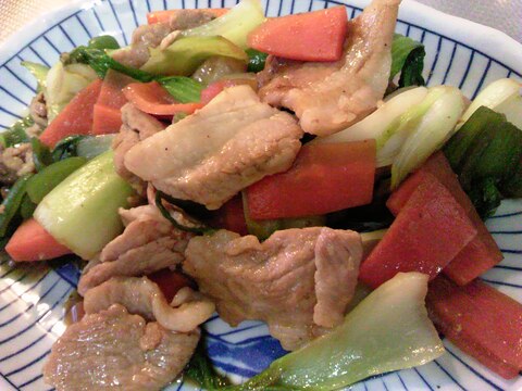 甜麵醤で★豚肉と野菜の甘味噌炒め